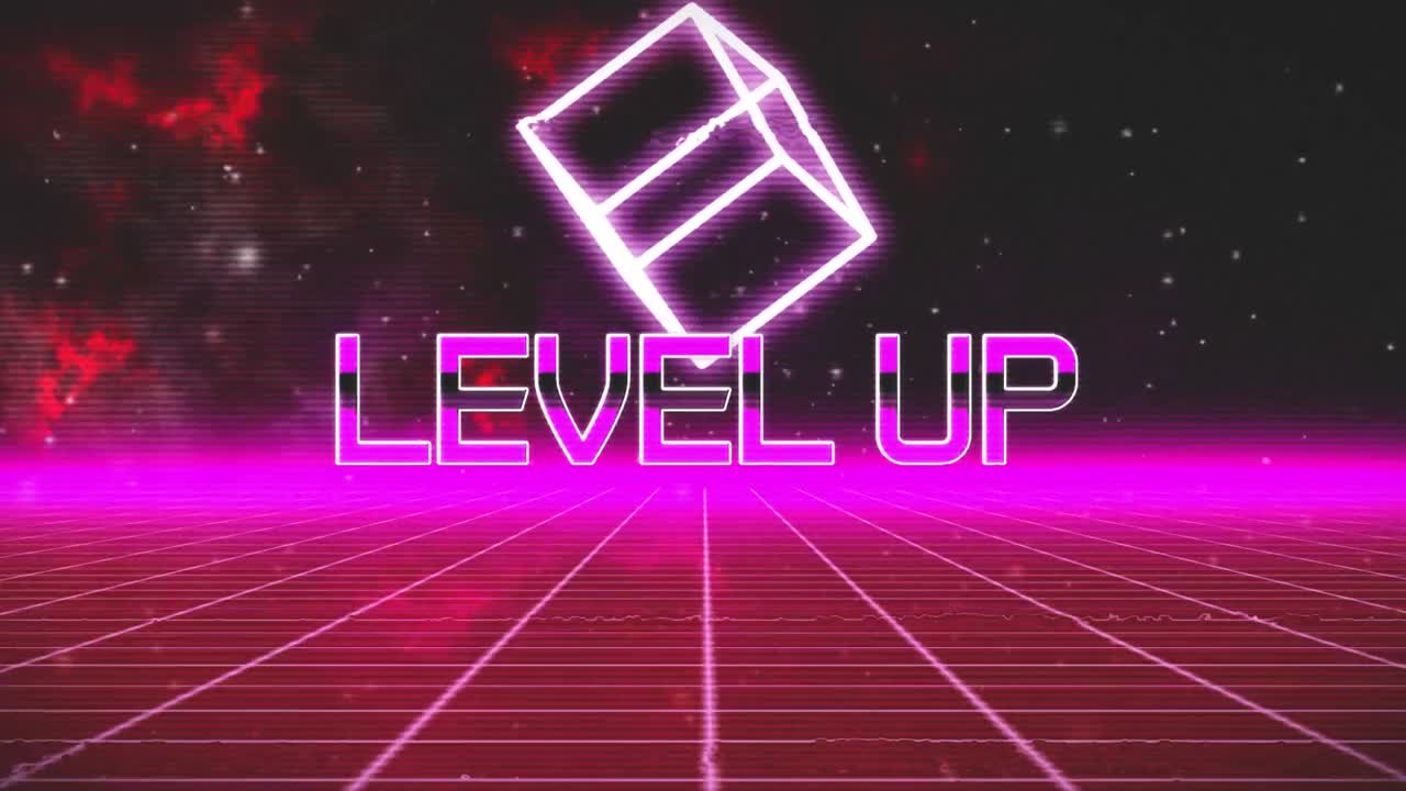 애니메이션 빈티지 비디오 게임 화면에 글이 표시되어 있습니다.