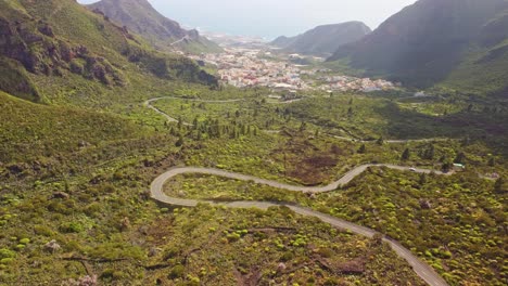 Discovering-the-Beauty-of-Tenerife's-Road-to-Acantilados-de-Los-Gigantes-from-Above