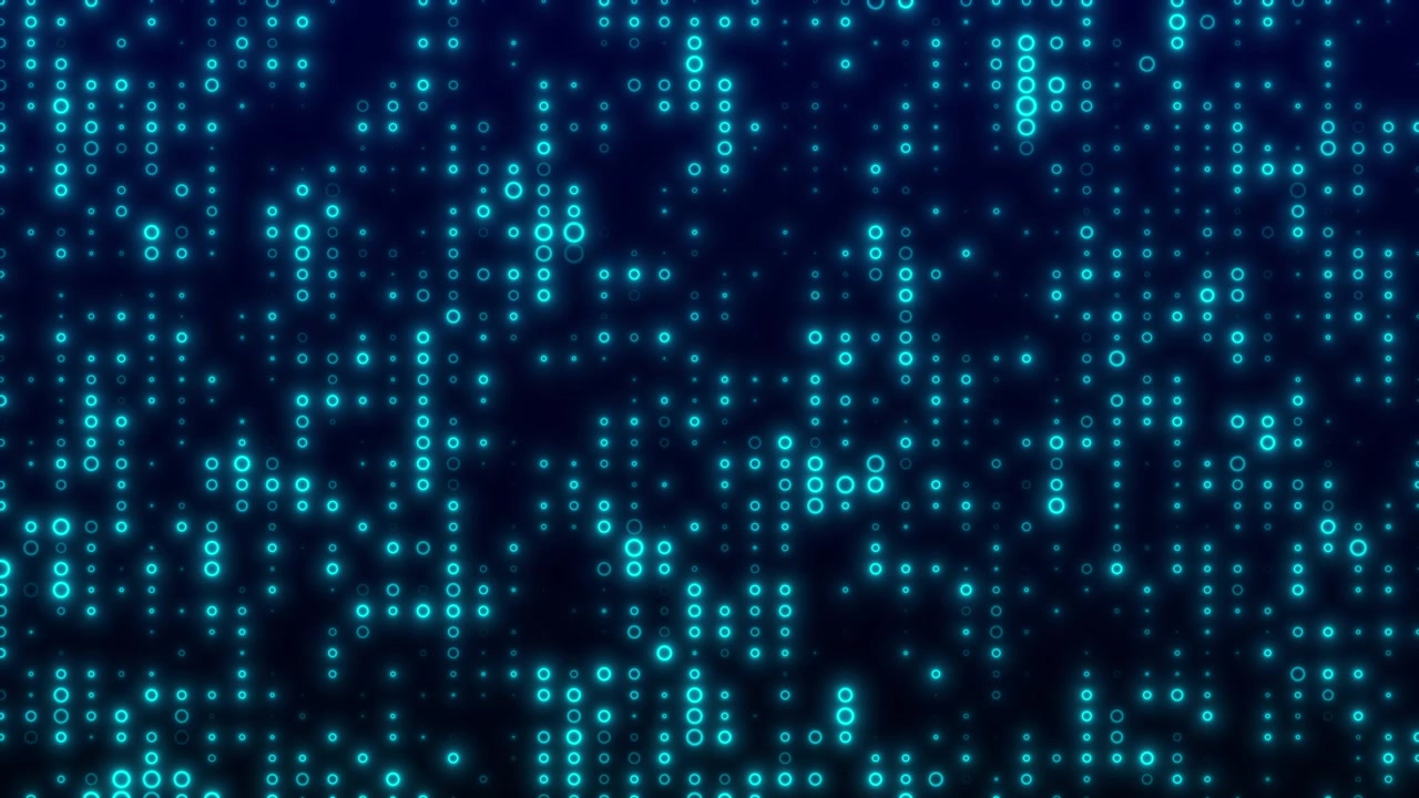 Abstract Digital Background with Glowing Blue Circles