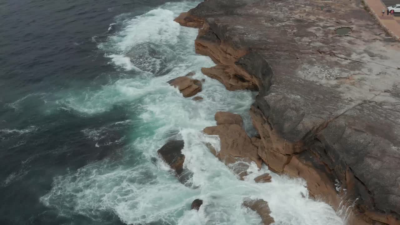 Trame di spiaggia e roccia da Clovelly, Sydney, Australia.