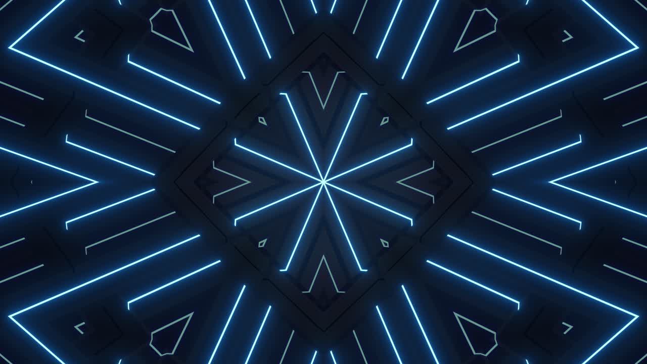 Neon Geometric Pattern