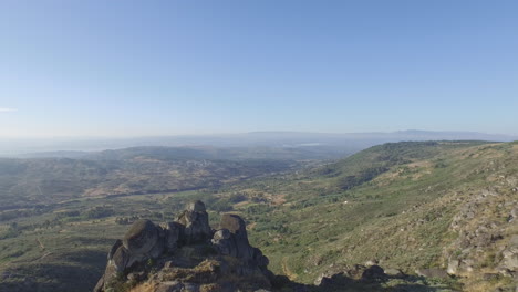 amazing view of a valley in the north of portugal