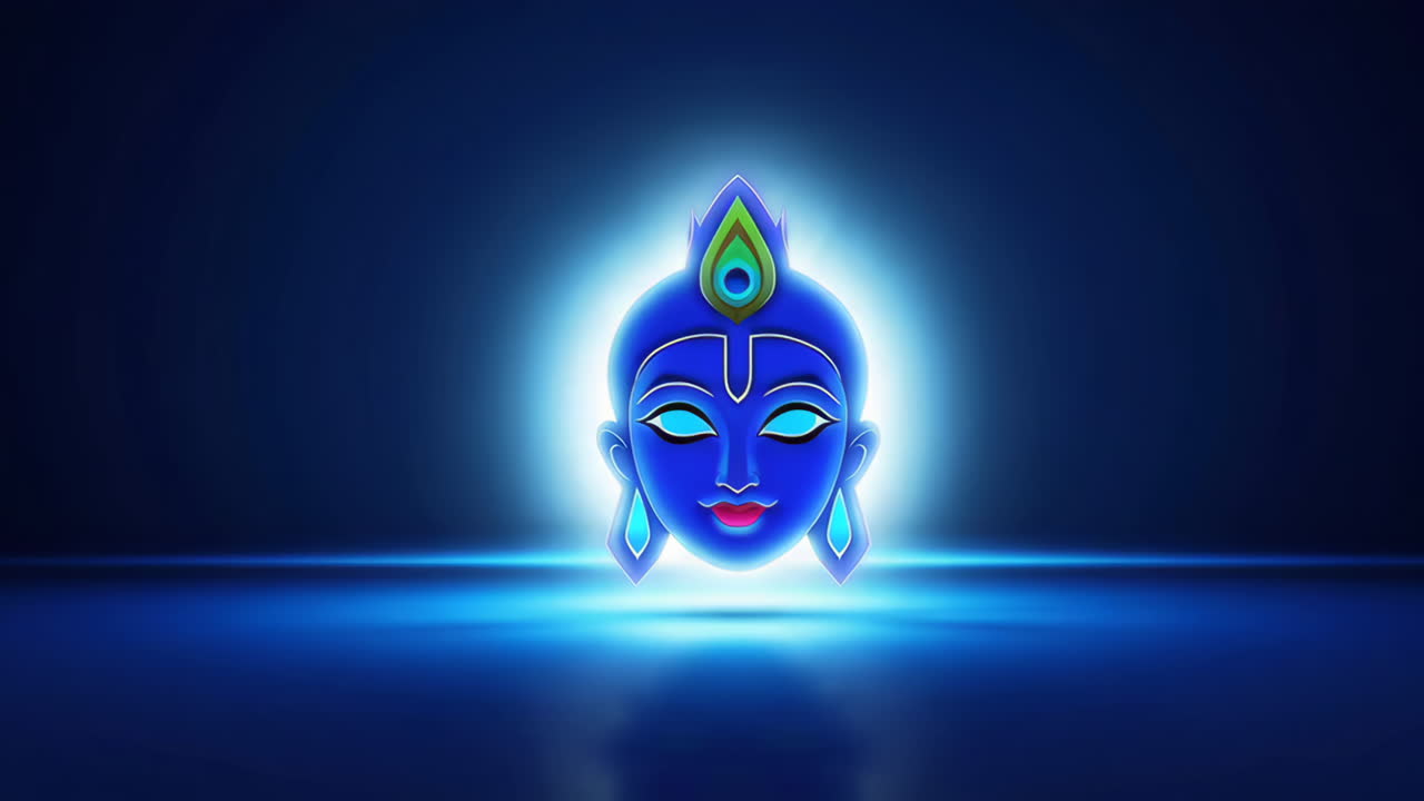 Krishna Face Illustration