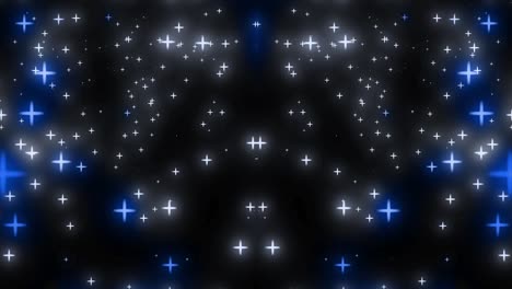 gráficos de movimiento de partículas de rotación de estrellas