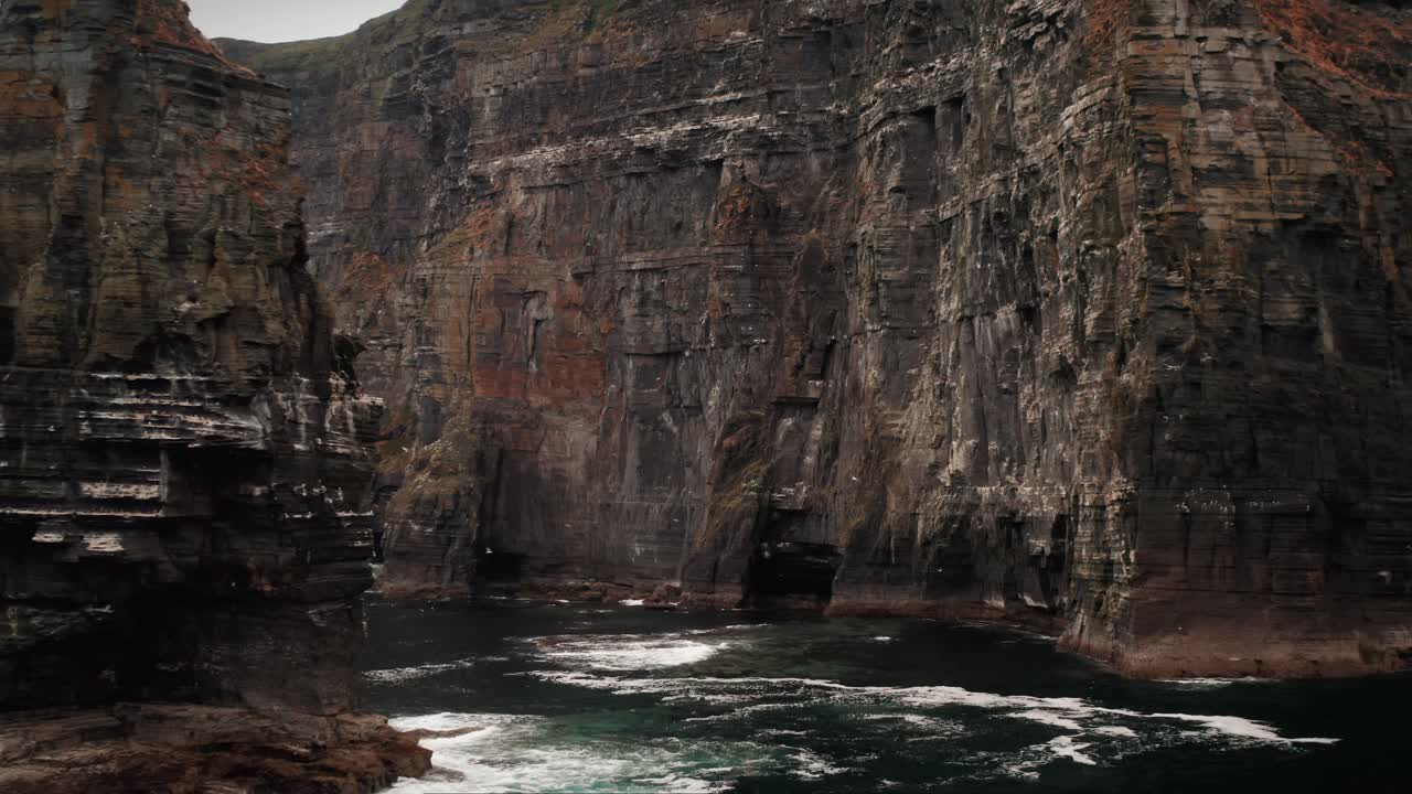 Cliffs of Moher Branaunmore Aerial Close Flyby