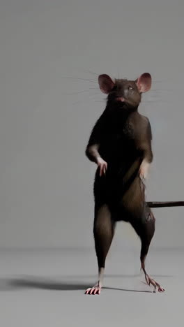 brown rat standing
