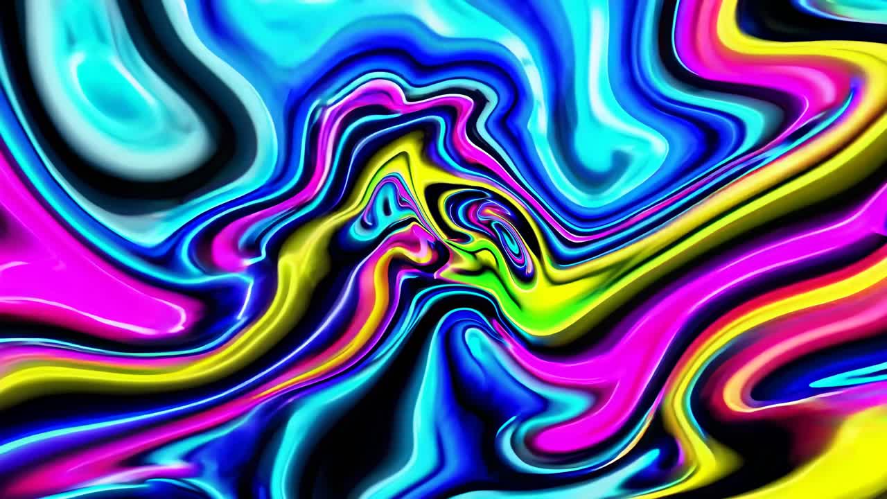Arte liquida psichedelica astratta