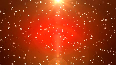 la nieve está cayendo.