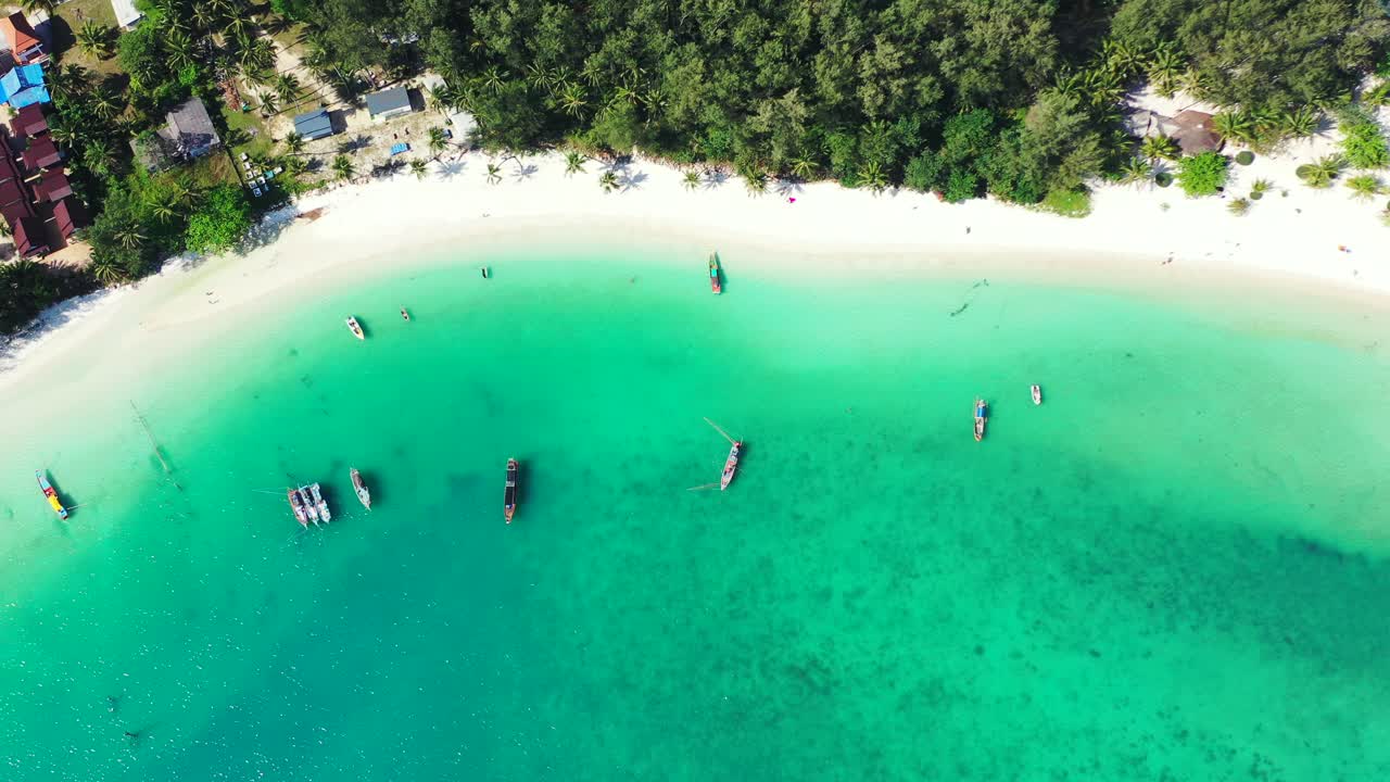 sfondo di alto angolo spiaggia sabbiosa tropicale