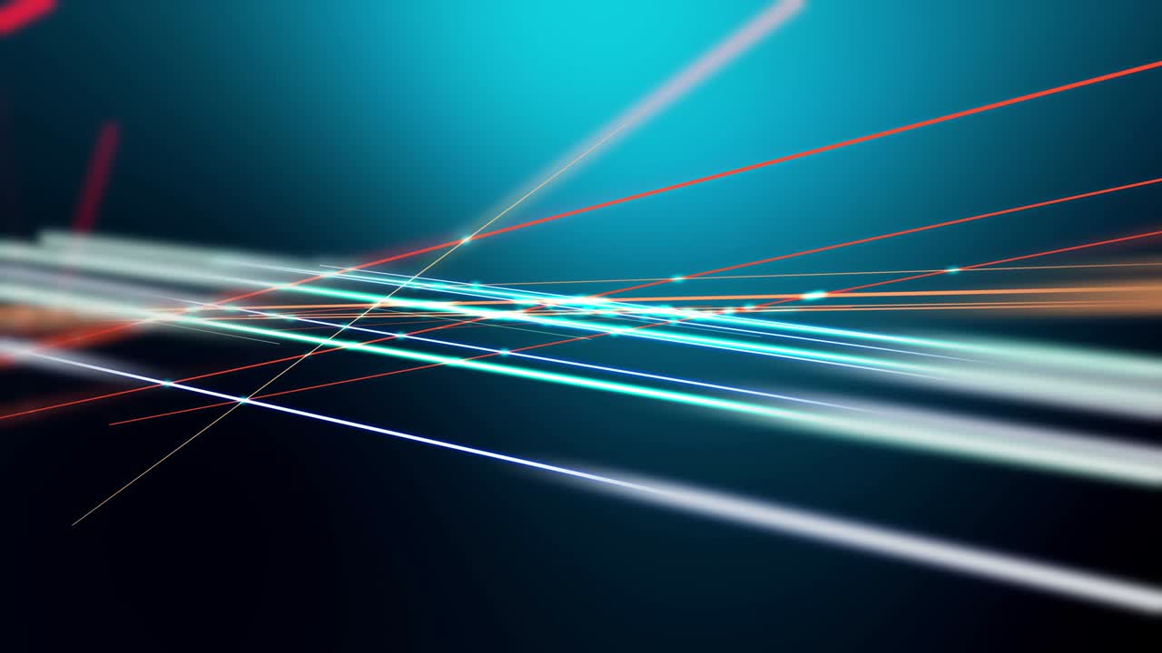 espectáculo con láser, haz de luz actuación abstracta fiesta futurista, brillo de fondo video 3d bucle de animación sin costuras