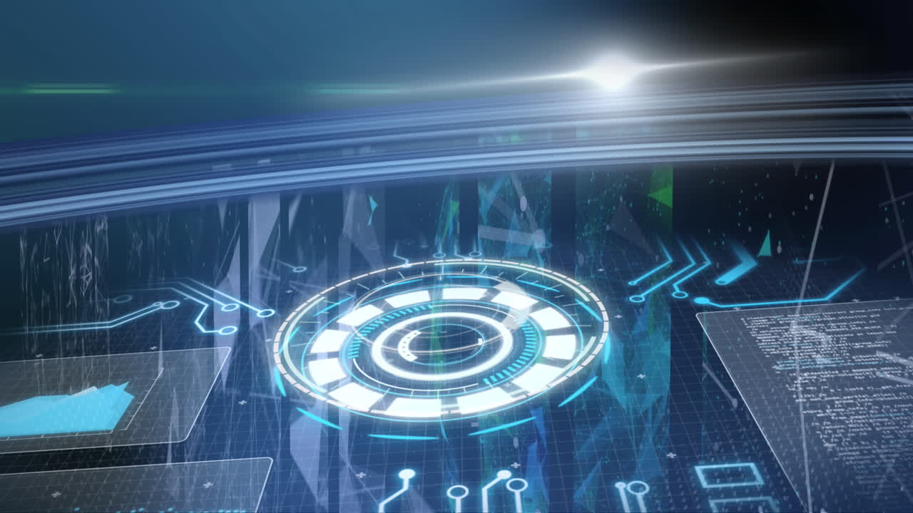 데이터 처리 및 컴퓨터 회로판의 애니메이션