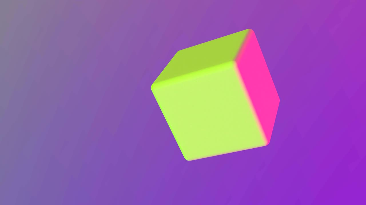 el cubo gira en colores de tendencia capaz de hacer un bucle de 4k