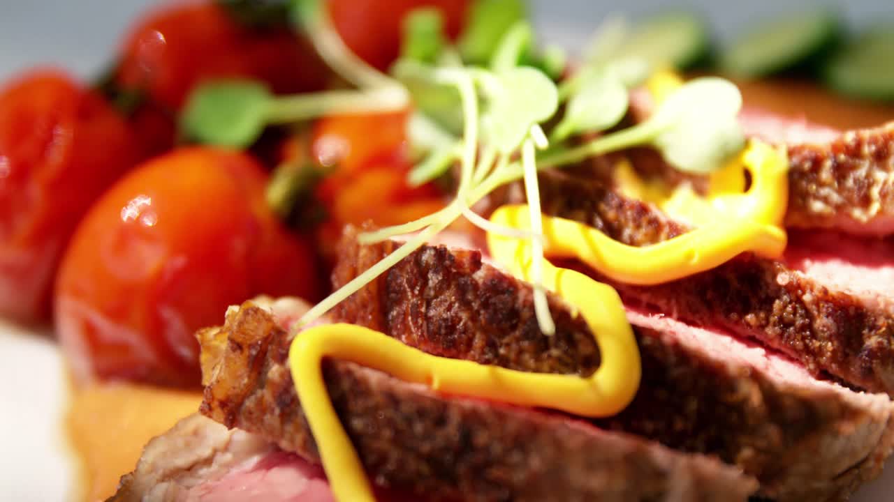 primer plano de una comida deliciosa