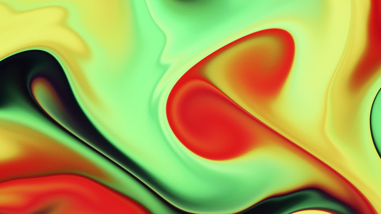Dynamic Multicolored Liquid Backdrop in Seamless Motion. abstract