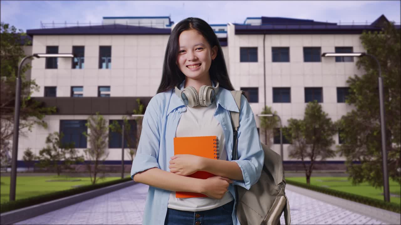 Smiling Student at Campus