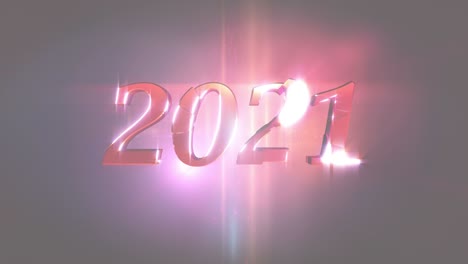 animación de apertura del nuevo año 2021 en 4k