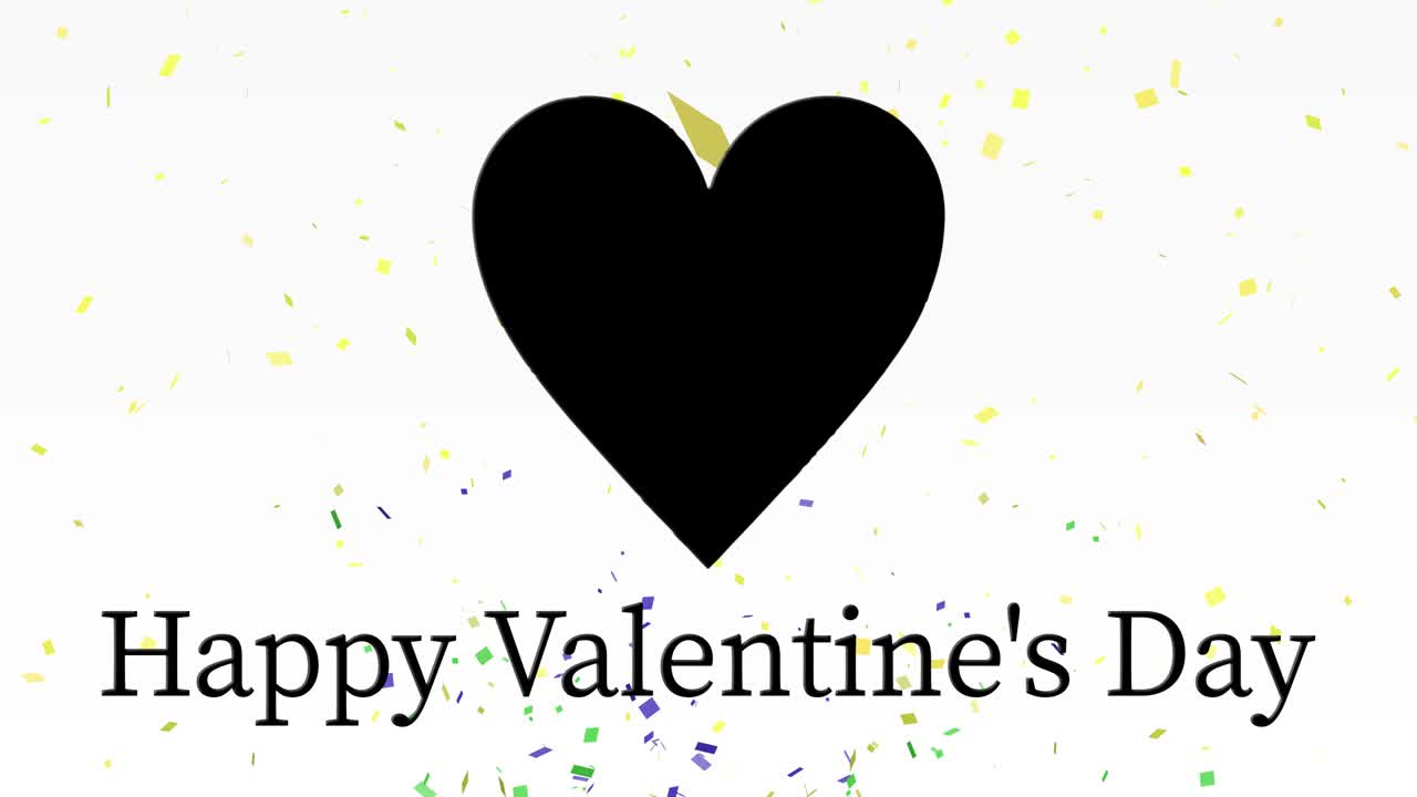 mensaje de valentín texto animación gráficos de movimiento