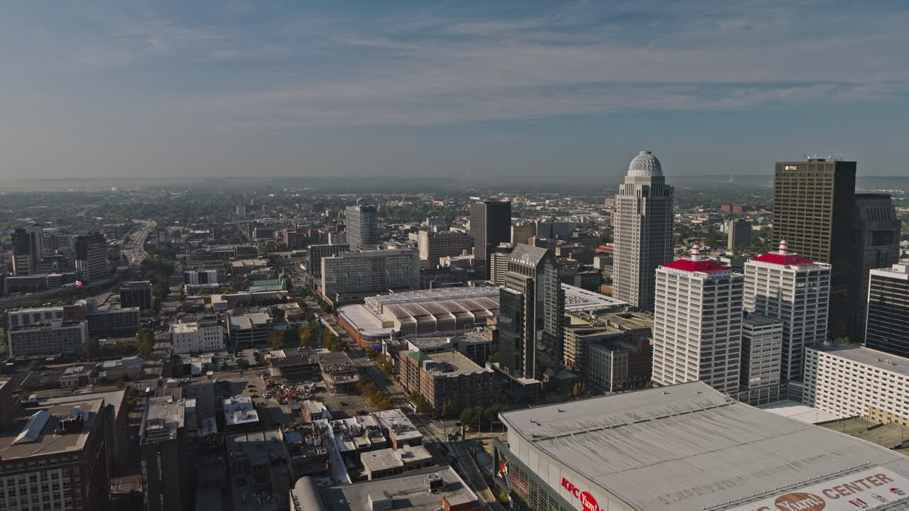 Aerial View of Louisville, Kentucky Skyline