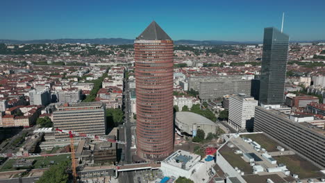 vista de pájaro de la gira part dieu o