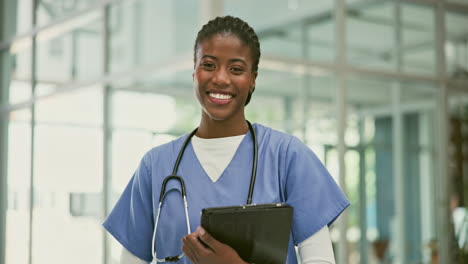 smiling nurse in hospital