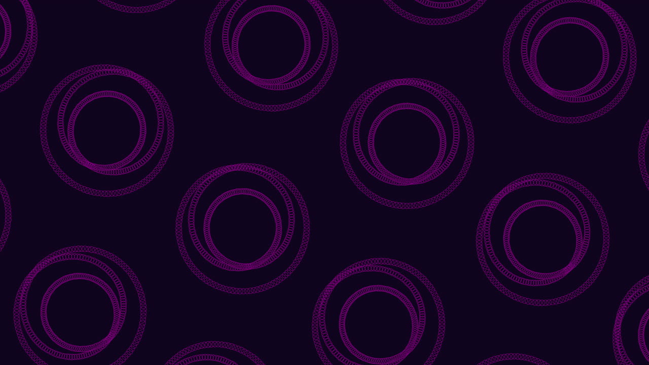 patrón circular azul en fondo oscuro formas simétricas y serenamente conectivas