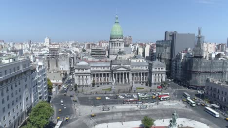 aerial scene of the congress of the argentine nation