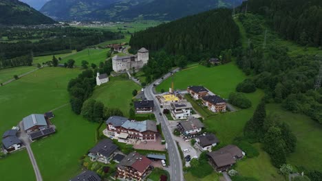 popular tourist destination and skiing area zell am see-kaprun