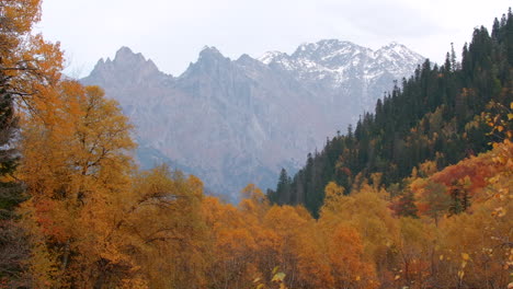autumn mountain valley scenery