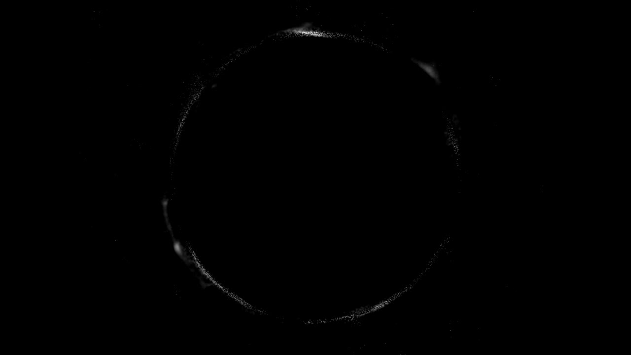 서클 배경 흑백 - 루프 스 비디오