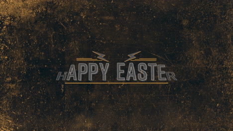 Happy-Easter-with-thunderbolts-on-grunge-texture