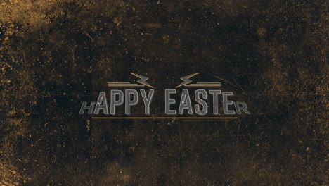 felices pascuas con rayos en textura grunge