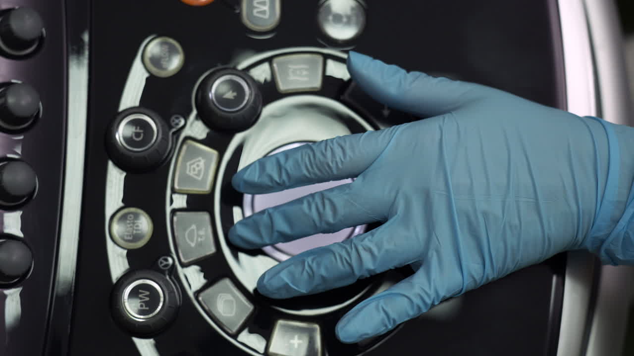 의사 사무실에 있는 초음파 장치