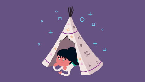 little girl kid character animation