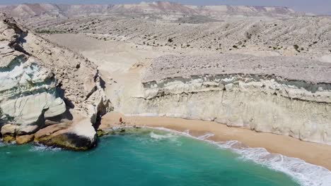 Green-color-gulf-harbor-coastal-sea-sand-beach-in-tropical-desert-climate-Hormus-Island-wonderful-nature-natural-landscape-in-Iran-Oman-Qatar-Doha-Saudi-arabia-local-people-traditional-culture