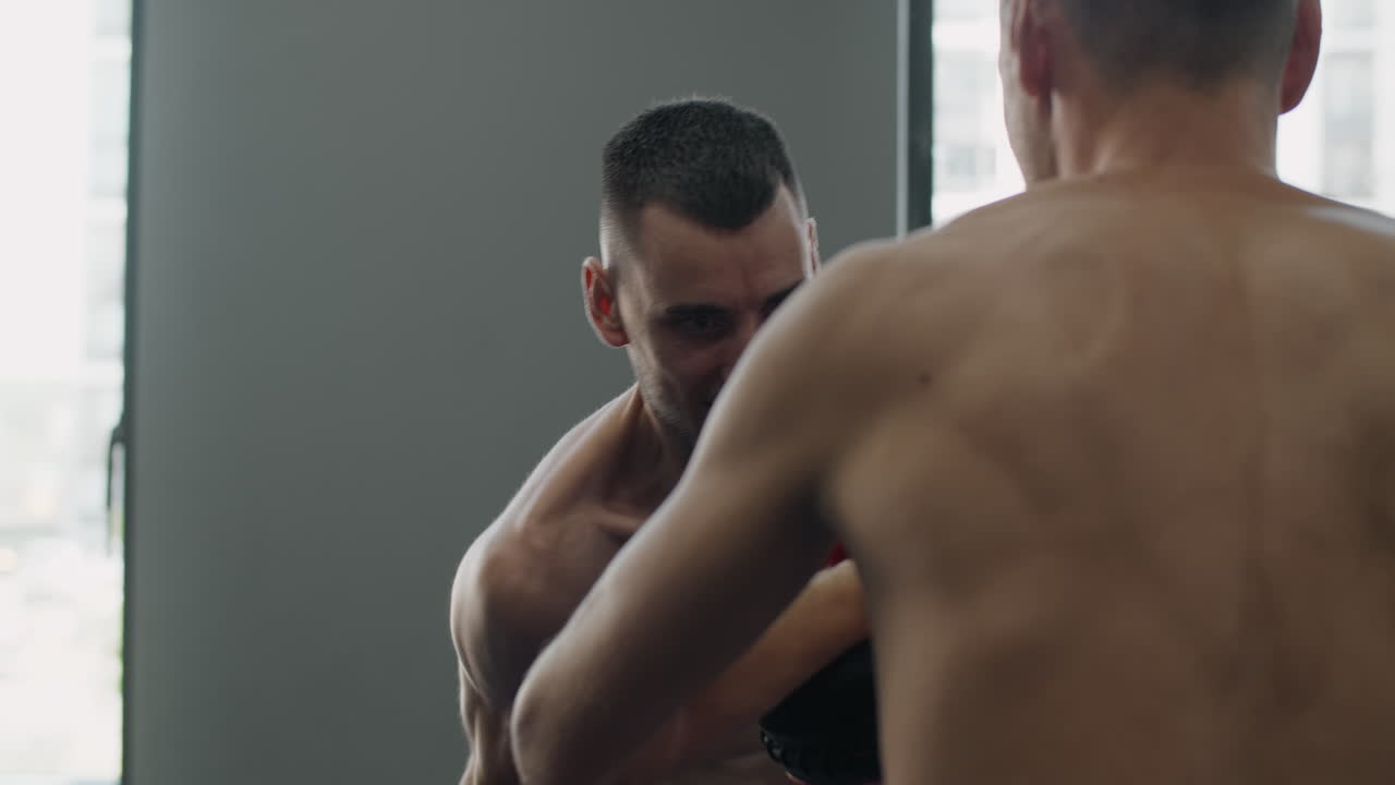 sesión de entrenamiento de boxeo