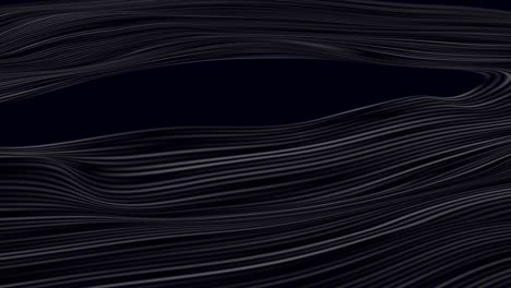 black curved smooth wavy lines abstract motion background