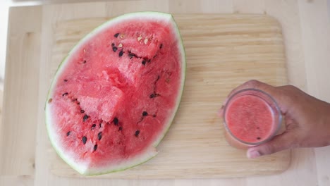 watermelon and juice