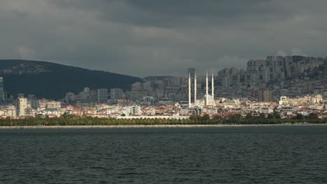 coast of maltepe at istanbul turkey from a ferry