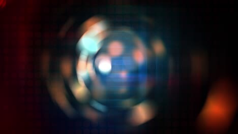 abstracto de vacaciones festivas 10 a 0 cuenta atrás con números de dígitos rojos brillantes y fondo borroso de bokeh pastel colorido. 4k 3d loop-able diez segundos cuenta atrás abstracto para xmas, víspera de año nuevo, fiesta, vj.