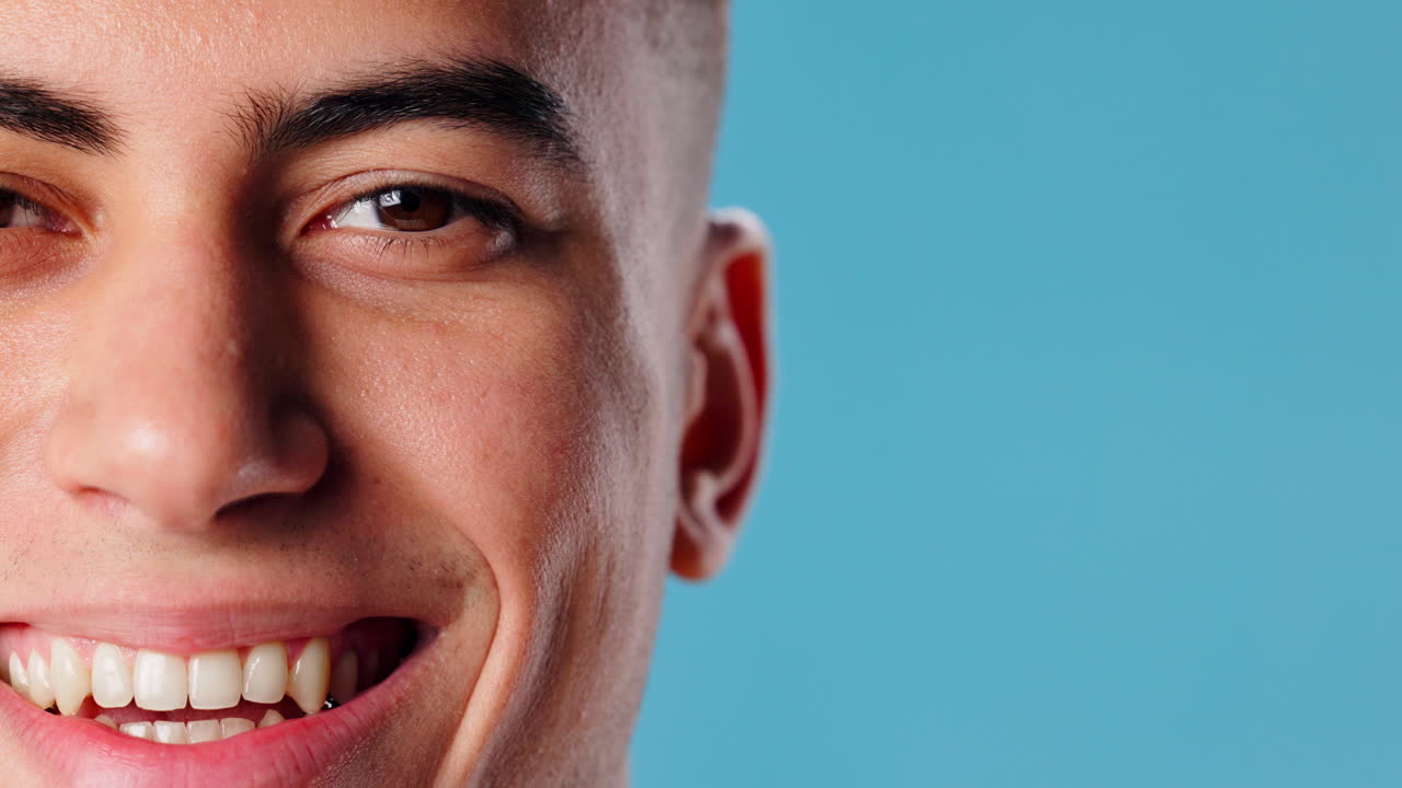 Close-up portrait of a smiling man