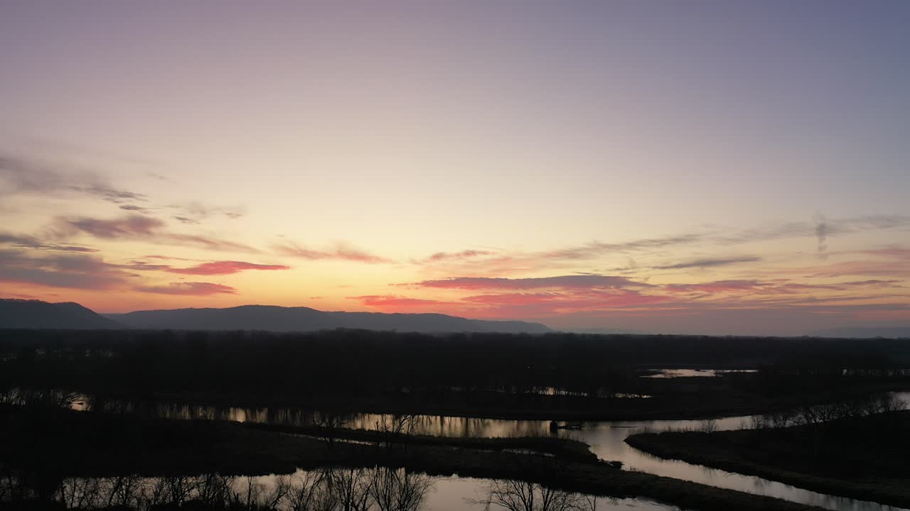 Sunrise over River Valley