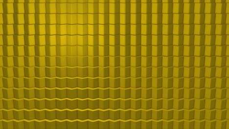 abstract geometric pattern of yellow cubes