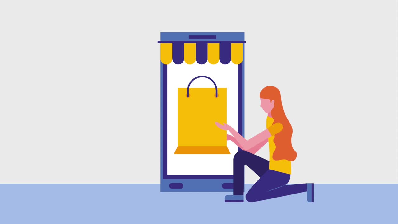 온라인 쇼핑 애니메이션