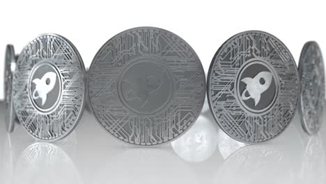 moneda estelar xlm blockchain criptomoneda altcoin renderizado en 3d