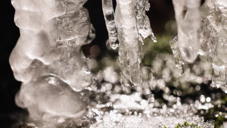 bloque de hielo al aire libre