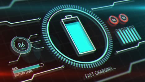 fast battery charge interface for digital device