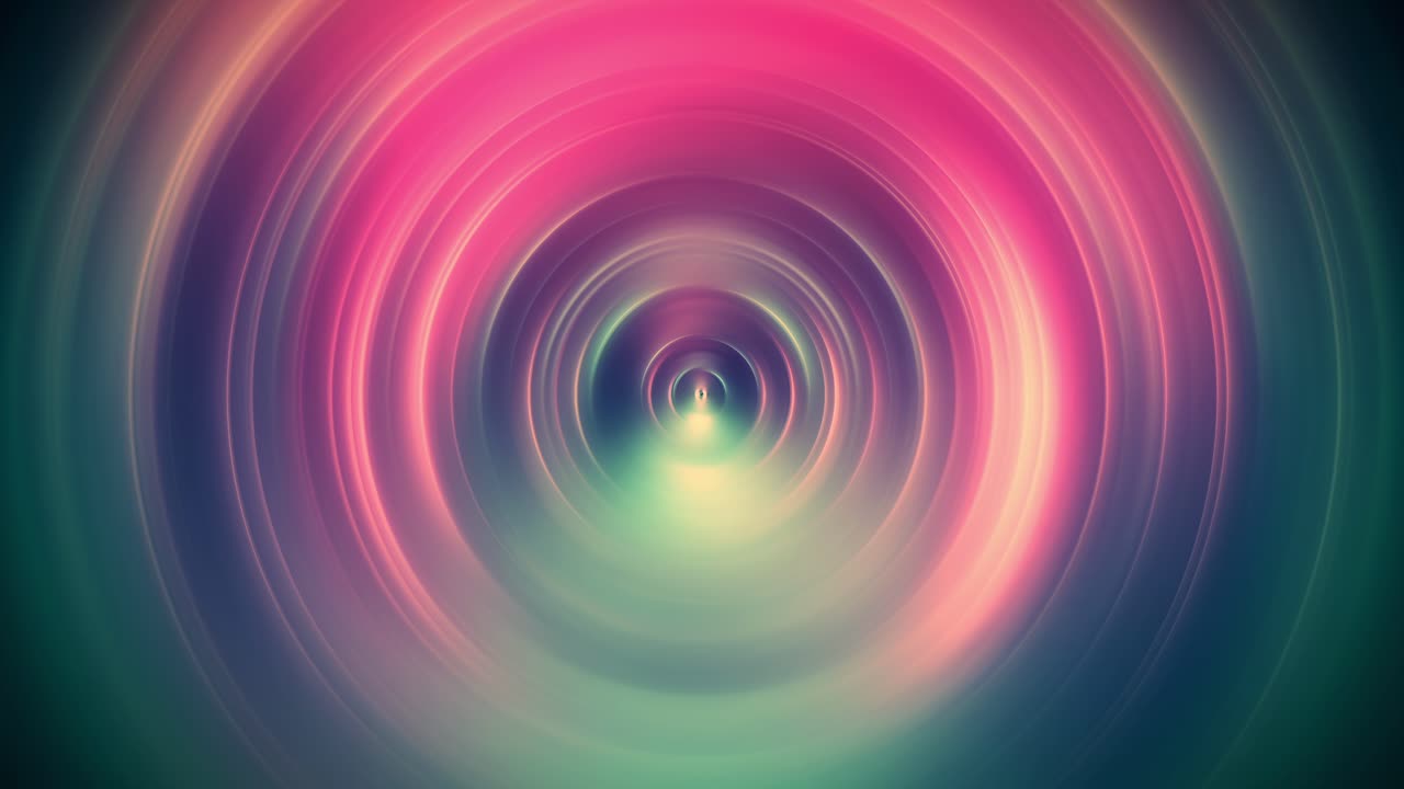 Abstract Radial Blurred Circles