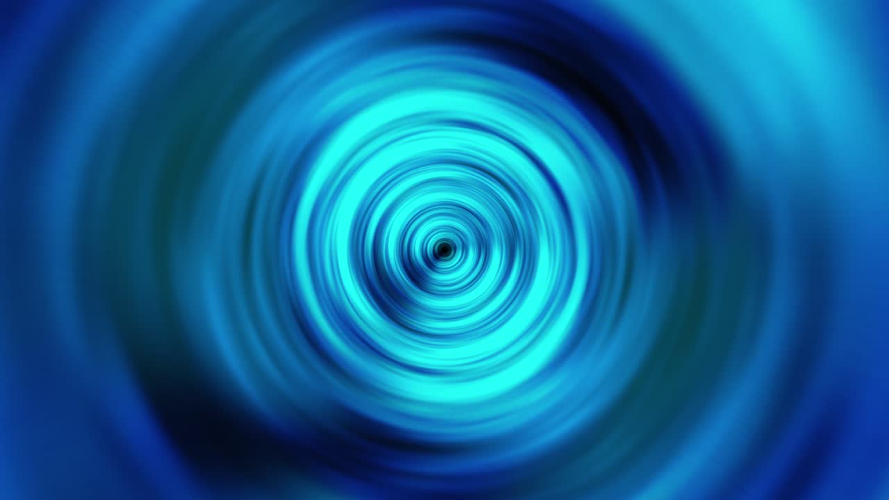 colorido círculo azul luces túnel fondo abstracto para la presentación de negocios de alta tecnología futurista concepto de fondo de diapositivas. bucle sin costuras 4k 3d brillante borde redondo brillante para bucle vj.