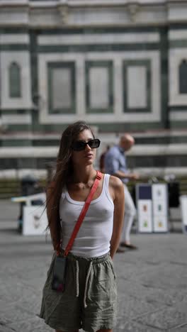 woman in florence, italy