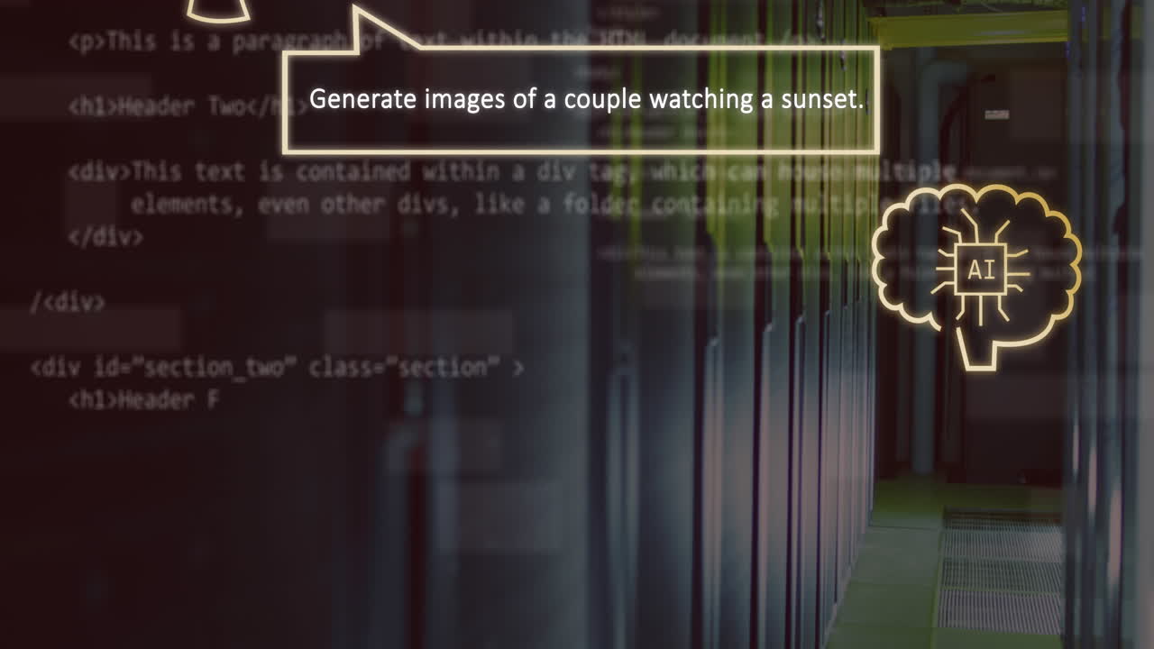 animación de la pantalla con chat en línea a través de servidores informáticos